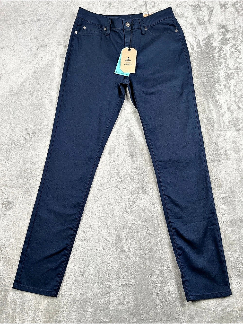 NEW Prana 4, 27 Organic Cotton Blend Kayla High Rise Women's Navy Jeans